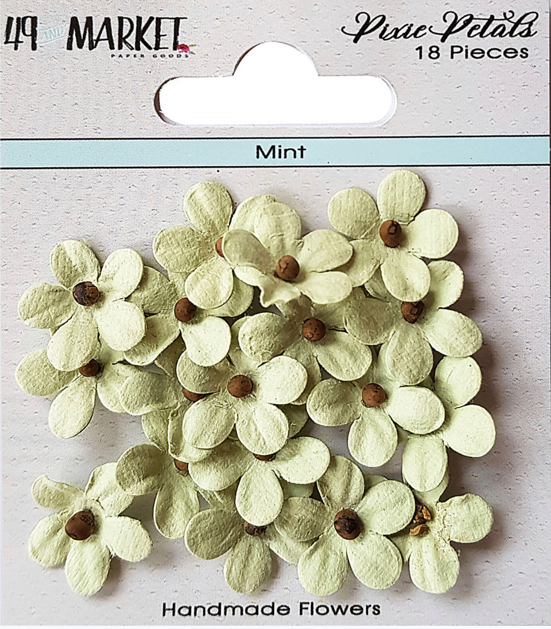 49 and Market Pixie Petals Mint Flowers